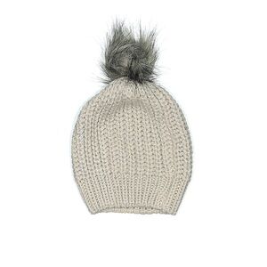 Erfurt Beanie Faux Fur Gray Silver Metallic Accents